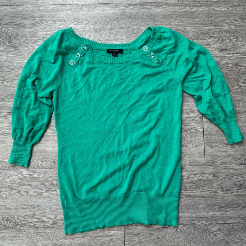 Banana Republic Green Women's Sweater
